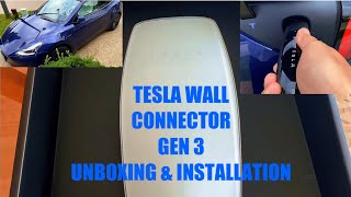 UNBOXING amp INSTALLATION  Tesla Wall Connector Gen 3 [upl. by Jdavie721]