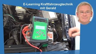 Batterietest mit Batterietester Bosch BAT131 Batterie Fahrzeugbatterie Starterbatterie [upl. by Mit]