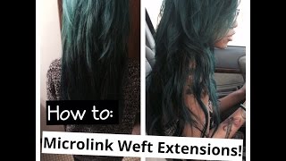 How to Micro weft hair extensions [upl. by Staci]