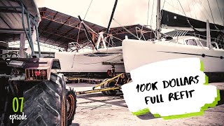 Full REFIT Sailing CATAMARAN  How much it cost  Unbelievable 100 000 Repair  Part I ✸ S2E7 ✸ [upl. by Nylecyoj]