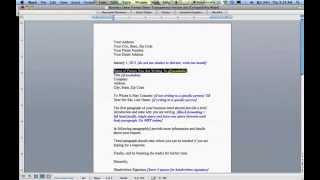 How to Write a Business Letter [upl. by Ellehcear]