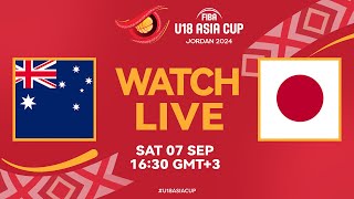 QuarterFinals  Australia v Japan  Full Basketball Game  FIBA U18 Asia Cup 2024 [upl. by Serafine633]