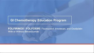 GI Chemotherapy Education – Overview Folfirinox [upl. by Anoi]