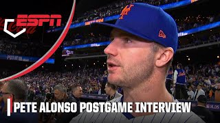 Pete Alonso recaps Mets’ Game 3 win vs Phillies ‘We want to get ‘em again tomorrow’  ESPN MLB [upl. by Aztilay517]