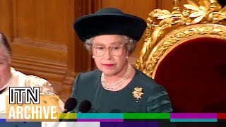 1992 Queen Elizabeth IIs Famous quotAnnus Horribilisquot Speech [upl. by Landel]