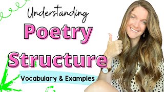 Poetry Structure Notes Vocabulary amp Examples [upl. by Aicilav]