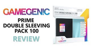 The Best Sleeves Series  Gamegenic Prime Double Sleeving Pack Review [upl. by Valerle]