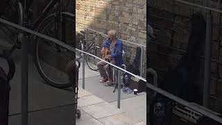 Busker singing Hallelujah in Hull 782022￼ [upl. by Natye]