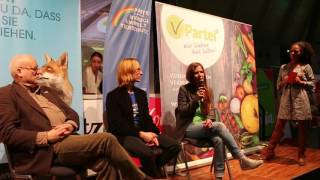 VPartei³  Podiumsdiskussion auf der quotveggie amp frei vonquot in Stuttgart 2016 [upl. by Biddick]