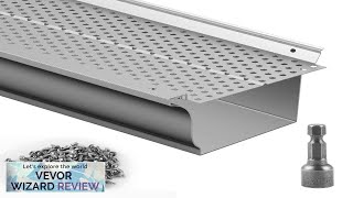 VEVOR Gutter Guard 5 inch Width Aluminum Leaf Filter DIY Gutter Cover Review [upl. by Silvester658]