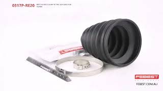 0317PRE20 BOOT OUTER CV JOINT KIT PVC 92X126X25 FOR HONDA [upl. by Leasi753]