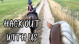 HACK OUT AROUND THE CROSS COUNTRY COURSE WITH US AND MaisyJohnsonRides [upl. by Fabrin]