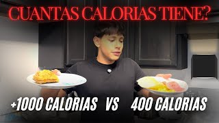 Cuantas CALORIAS TIENE comparación de comidas [upl. by Jenilee916]