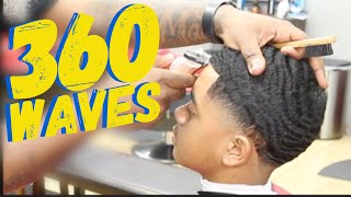 CUTTING 360 WAVES LOWHIGH TAPER TUTORIAL HOW TO [upl. by Ettenad]