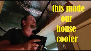 Insulating our attic stairs to keep the heat out of the houseClimate proofing part 2 [upl. by Elum]