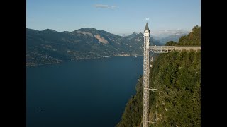 Hammetschwand LiftBurgenstock Cliff WalkLakeLucerneSwitzerland travel switzerland lakelucerne [upl. by Queri]