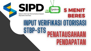 CARA CEPAT PENATAUSAHAAN PENERIMAAN DI SIPD RI [upl. by Ansela]