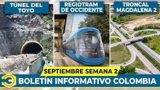 Noticias de Infraestructura de la Actualidad de Colombia  2° Semana Septiembre [upl. by Sturdivant]