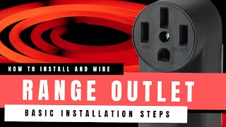 How To Wire and Install a 4wire Electric Range Outlet  Basic Installation [upl. by Ayiotal288]