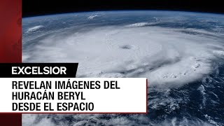 Huracán Beryl visto desde el espacio gracias a la NASA [upl. by Mailli]