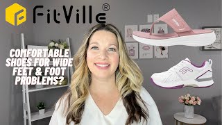 Fitville Shoe Review  Good for Wide Feet amp Foot Problems  Are These Shoes Comfortable [upl. by Rurik420]