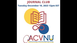 ACVNU Journal Club 20231219 [upl. by Enirehtac]