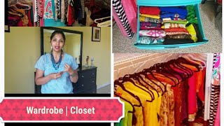 Indian  Tamil Closet Tour in USA [upl. by Ardnaik]