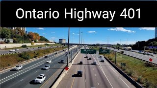 Ontario Highway 401  Etobicoke To North York  Worlds Busiest Highway  May 2024 [upl. by Arehsat]