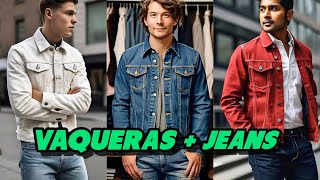 Combinaciones de SACO VAQUERO  PANTALÓN DE MEZCLILLA 4 consejos para hombre estilo denim [upl. by Thorstein185]