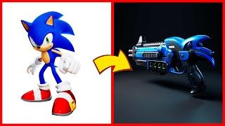 SONIC the Hedgehog ALL CHARACTERS as GUN 2024 [upl. by Leno]