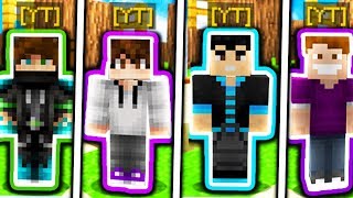 WHO WILL WIN Minecraft Skywars YouTuber 1v1v1v1 [upl. by Bust]