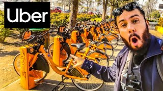 ARRENDANDO BICICLETA CON UBER DE FORMA FÁCIL EN SANTIAGO [upl. by Adnarrim]