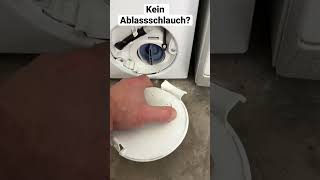 Waschmaschine Flusensieb leeren  kein Ablassschlauch Kein Problem [upl. by Ahtinak]