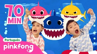 🦈 Dança Fintástica do Bebê Tubarão 🦈   Completo  Pinkfong Bebê TubarãoCanções para Crianças [upl. by Eilegna]