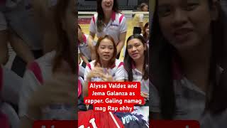 Rapper ang Alyssa and Jema alyssavaldez jemagalanza youtubeshorts volleyball [upl. by Itsur]