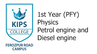 Petrol Engine and Diesel Engine  1st Year Physics [upl. by Ashbey941]