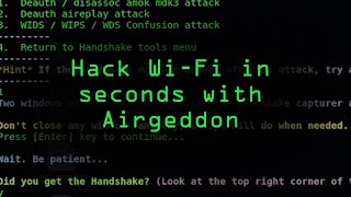 Hacking WiFi in Seconds with Airgeddon amp Parrot Security OS Tutorial [upl. by Sairahcaz]