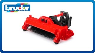 Bruder Toys Street Sweeper Attachment 02577 [upl. by Ahsineb509]