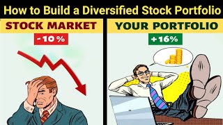 Portfolio Ko diversify Kaise Kare  How to Build a Diversified Stock portfolio  stockmarket [upl. by Nauqan756]