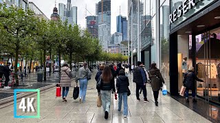 🌧️ Rainy Autumn in FrankfurtGermany🇩🇪 October 2023  Beautiful Walking Tour  LiveSound [upl. by Okihcim857]