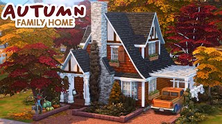 Autumnal Family Cottage  The Sims 4 Speed Build [upl. by Virginie]