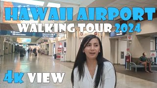 Walking around Honolulu Airport in Hawaii [upl. by Emmett]