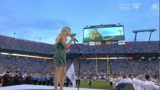 Fergie sings National Anthem at the NFL  Miami Dolphins vs New England Patriot [upl. by Orual]