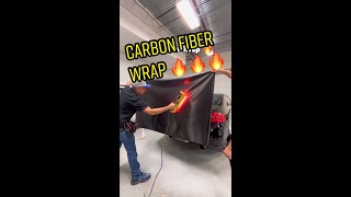 Carbon Fiber Wrap is Always Satisfying to Install 👌🔥✨ carbonfiber carwrap vinylwrap [upl. by Aenert269]