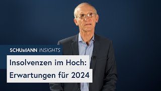 Insolvenzen im Hoch Erwartungen für 2024  SCHUMANN Insights [upl. by Ahsinrev]