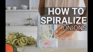 How to Spiralize Onions  with the WonderEsque Spiral Slicer [upl. by Isabel]