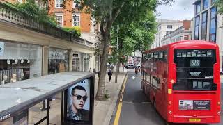 London Bus Reoute 27 From Hammersmith Station to Chalk Farm [upl. by Queridas]