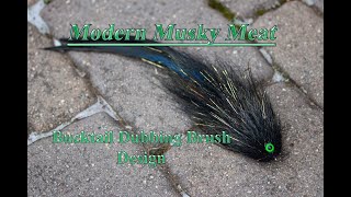 Modern Musky Meat Bucktail Dubbing Brush Design  Best River Fly Style [upl. by Eppes955]