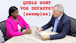 Défauts en entretien dembauche Exemples de réponses à cette question [upl. by Justus686]