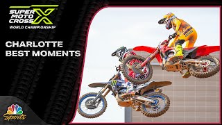 SuperMotocross playoffs 2024 Round 1 Charlotte best moments  Motorsports on NBC [upl. by Murrah]